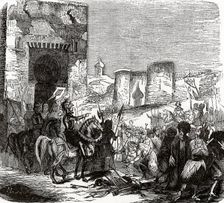 Capitulation of Nasrids during the conquest of Granada, by the armies of the Catholic Kings, Janu…