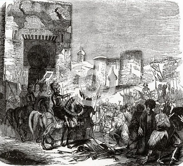 Capitulation of Nasrids during the conquest of Granada, by the armies of the Catholic Kings, Janu…