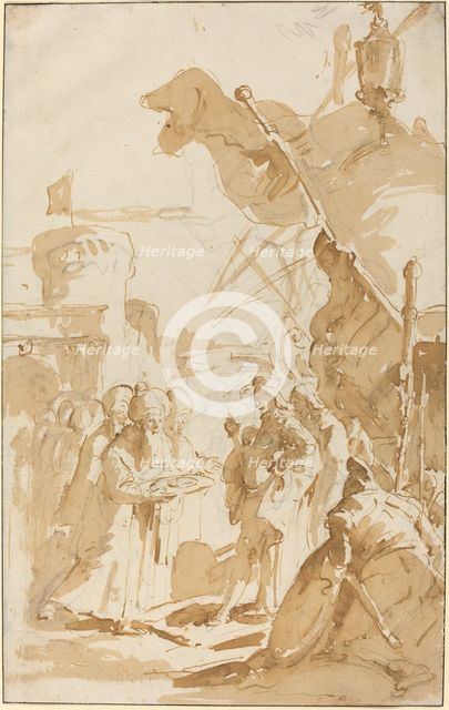 Capitulation of a Town. Creator: Giovanni Battista Tiepolo.
