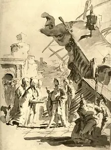 Capitulation of a Town mid 18th century, (1928). Artist: Giovanni Battista Tiepolo