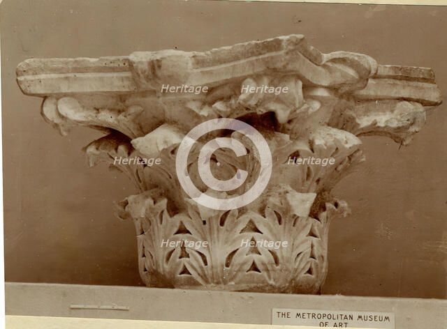 Capital with Acanthus Leaves, Egypt, 4th century. Creator: Unknown.