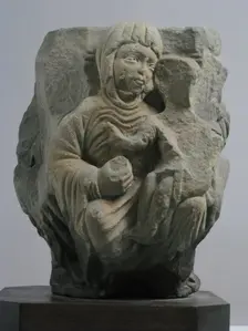 Capital with Adoration of the Magi, French, second half 12th century. Creator: Unknown