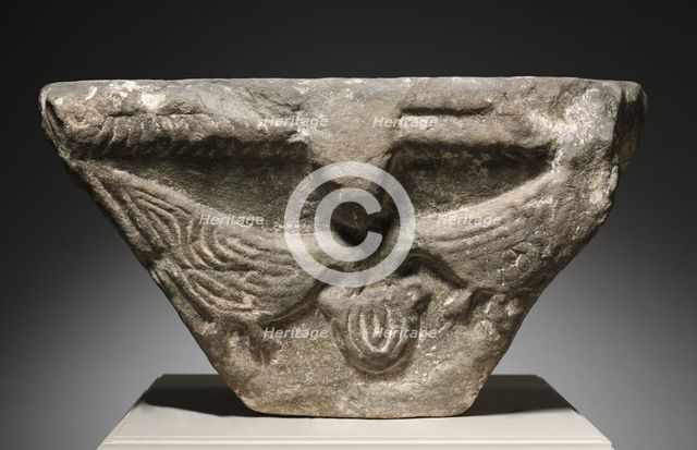 Capital with Birds, 700s-800s. Creator: Unknown.