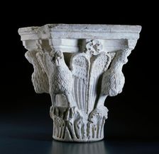 Capital with Eagles, 1230/40. Creator: Unknown