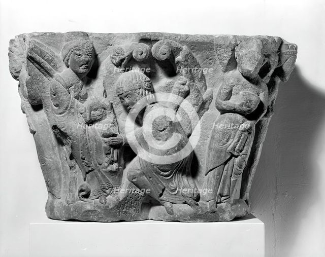 Capital with the Adoration of the Magi, 1110/30. Creator: Unknown.