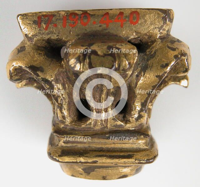 Capital from a Reliquary Shrine, German, ca. 1175-1200. Creator: Unknown.