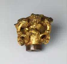 Capital from a Reliquary Shrine, German, ca. 1175-1200. Creator: Unknown