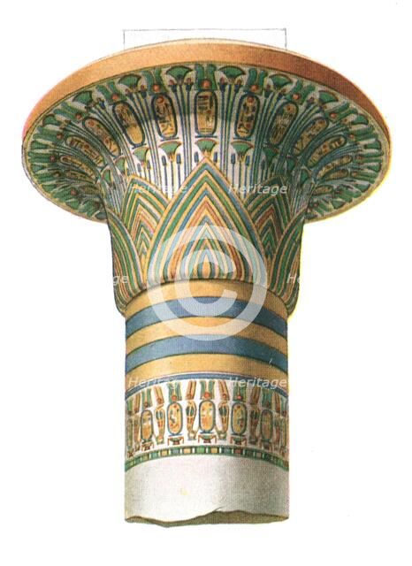 Capital from Karnak, Egypt, (1928). Creator: Unknown.