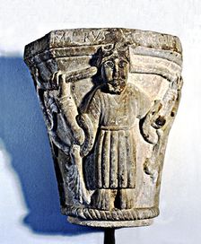 Capital from the crypt of the church of San Pedro de Madrona