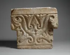 Capital in the "Beveled Style", Syria, late 8th century. Creator: Unknown