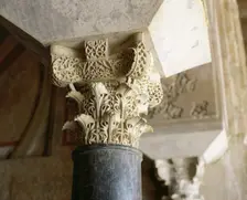 Capital in the Salon Rico (953-957), Medina Azahara, Andalusia, Spain, Umayyad period, (2000). Creator: LTL
