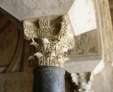 Capital in the Salon Rico (953-957), Medina Azahara, Andalusia, Spain, Umayyad period, (2000). Creator: LTL