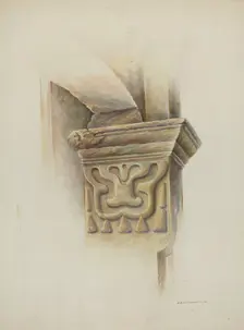 Capital on Column, 1937. Creator: Gerald Transpota