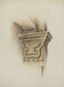 Capital on Column, 1937. Creator: Gerald Transpota
