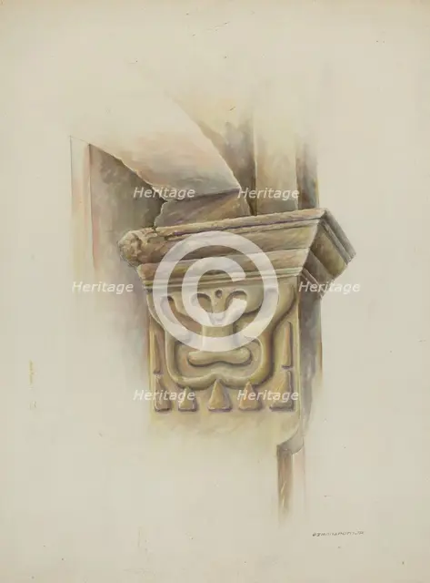 Capital on Column, 1937. Creator: Gerald Transpota.