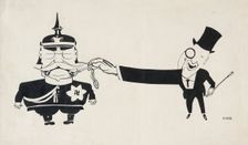 Capitalism and German militarism are great pals, 1920-1925. Creator: Moor, Dmitri Stachievich (1883-1946)