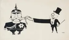 Capitalism and German militarism are great pals, 1920-1925. Creator: Moor, Dmitri Stachievich (1883-1946)