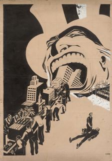 Capitalism devours everything , 1920. Creator: Moor, Dmitri Stachievich (1883-1946)