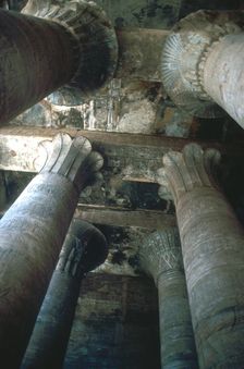 Capitals in the Hypostyle Hall, Temple of Horus, Edfu, Egypt, Ptolemaic Period, c251BC-c246BC