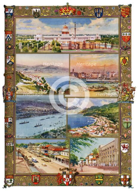 Capitals of the British Empire, 1937. Artist: Charles E Turner