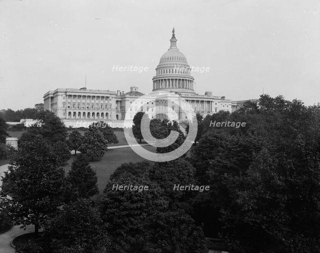 Capitol, Washington, D.C., The, between 1880 and 1897. Creator: William H. Jackson.