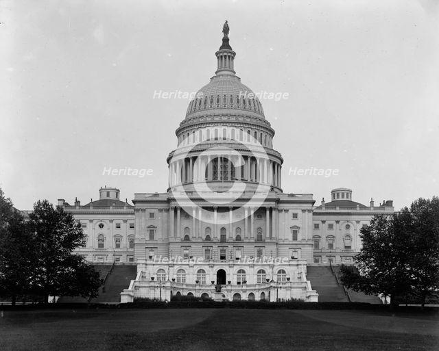 Capitol, Washington, D.C., The, between 1880 and 1897. Creator: William H. Jackson.