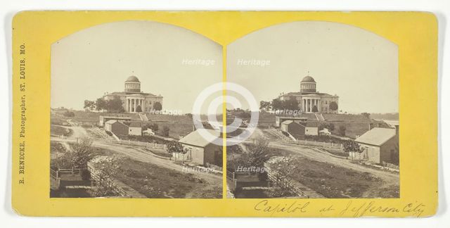 Capitol at Jefferson City, late 19th century. Creator: Robert Benecke.