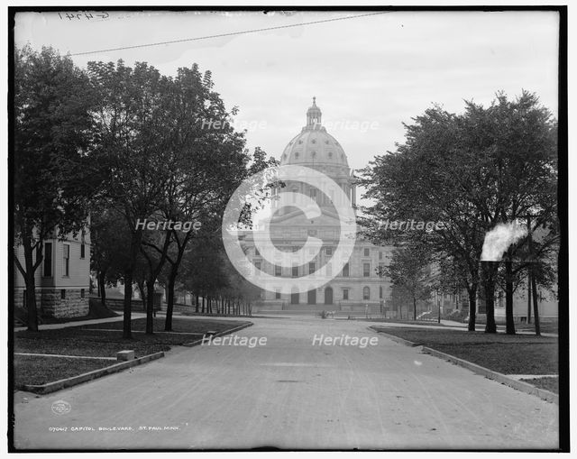 Capitol boulevard, St. Paul, Minn., c1908. Creator: Unknown.