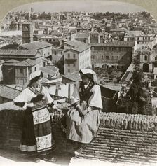 Capitoline and Palatine hills east from Janiculum c1909. Creator: Unknown
