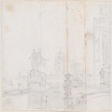 Capitoline Hill, probably c. 1754/1765. Creator: Hubert Robert