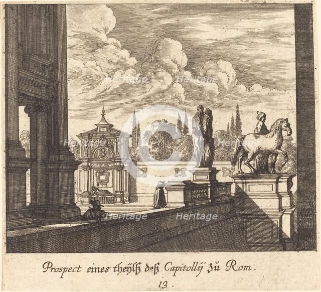 Capitoline, Rome, 1681. Creator: Melchior Küsel.
