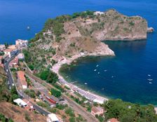 Capo Sant Andrea, Taormina, Sicily, Italy. Creator: Peter Thompson