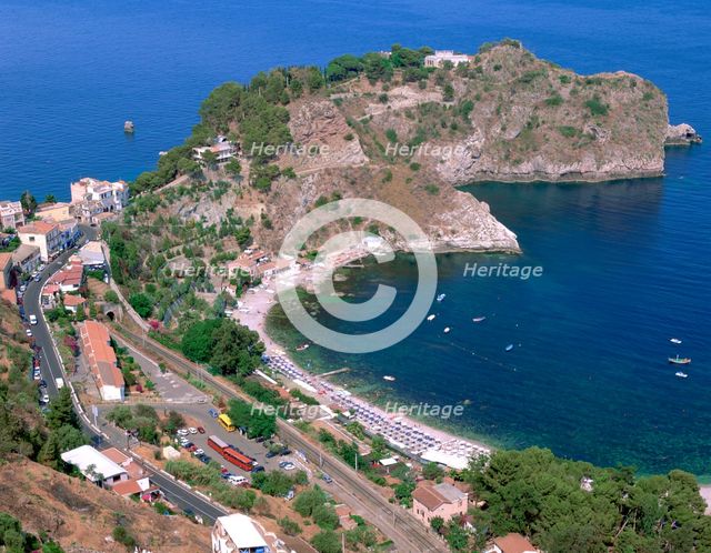 Capo Sant' Andrea, Taormina, Sicily, Italy. Creator: Peter Thompson.