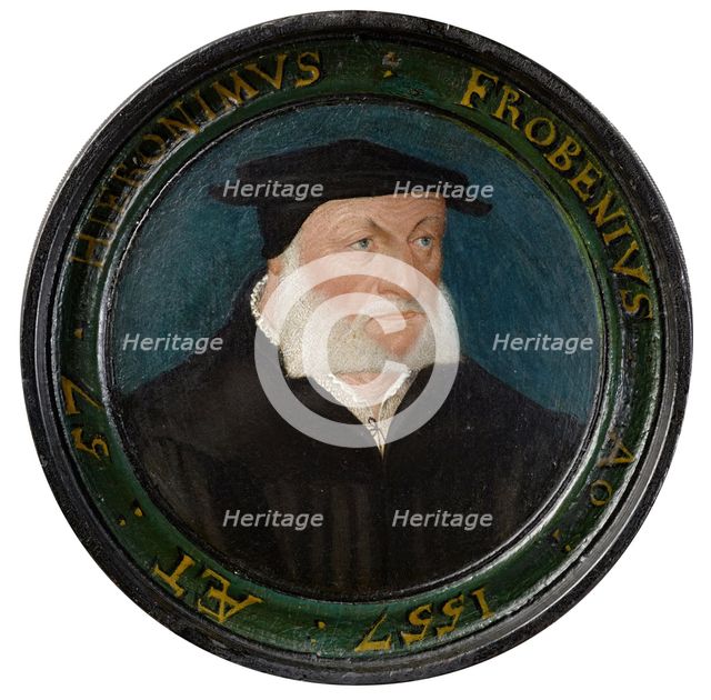 Capsule Portrait of Hieronymus Froben, 1557. Creator: Unknown.