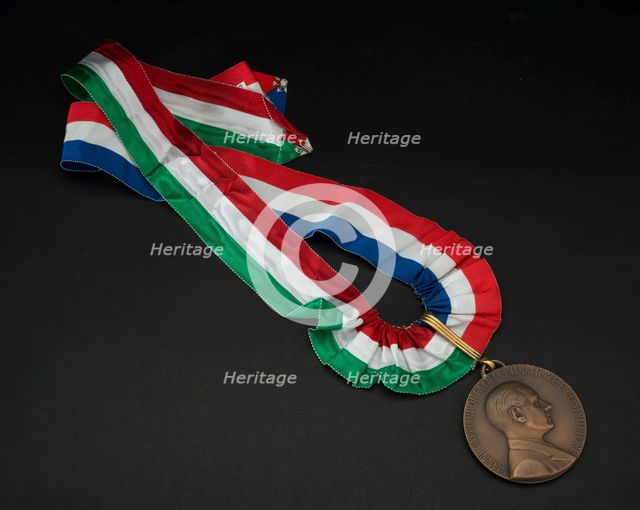 Caproni 33 commemorative medal, ca. 1968. Creator: Unknown.
