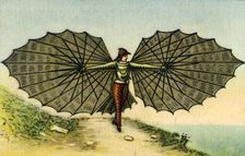 Capretti's flying machine, 1877, (1932). Creator: Unknown