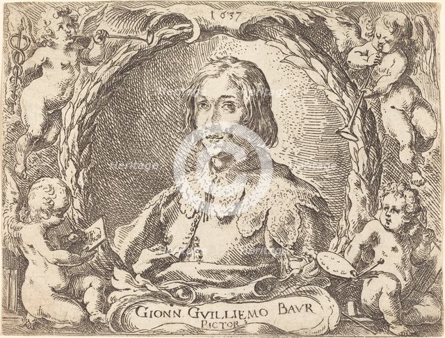Capricci di varie battaglie (Frontispiece), 1635. Creator: Johann Wilhelm Baur.