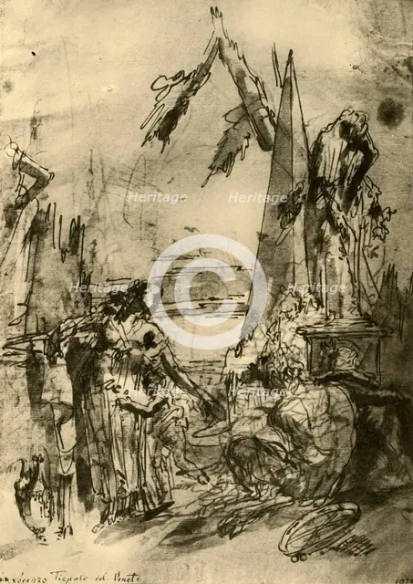 'Capriccio', mid 18th century, (1928). Artist: Lorenzo Tiepolo.