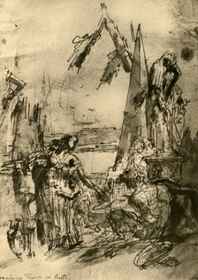Capriccio mid 18th century, (1928). Artist: Lorenzo Tiepolo