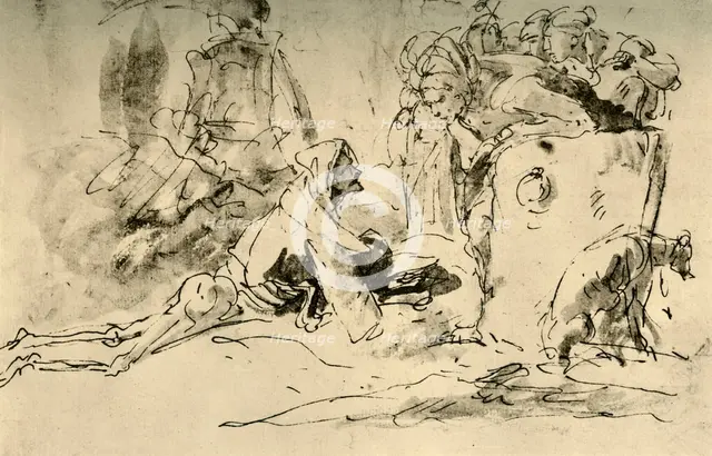 'Capriccio', c1740s, (1928). Artist: Giovanni Battista Tiepolo.