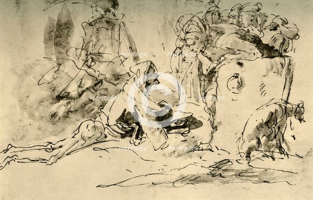 'Capriccio', c1740s, (1928). Artist: Giovanni Battista Tiepolo.