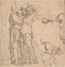 Capriccio Derived from Salvator Rosa's "Figurine", late 18th century. Creator: Unknown