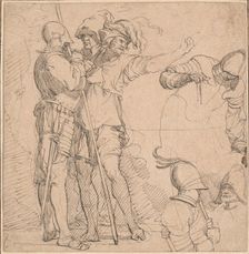 Capriccio Derived from Salvator Rosa's "Figurine", late 18th century. Creator: Unknown
