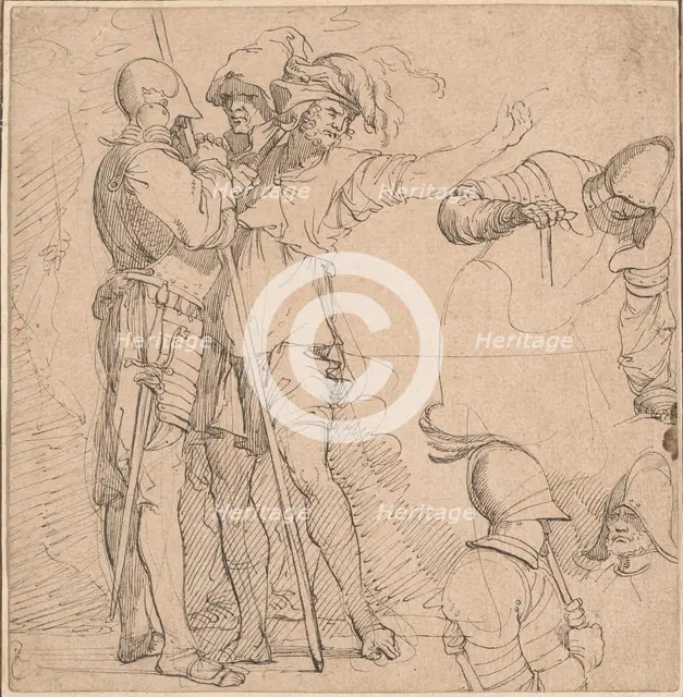 Capriccio Derived from Salvator Rosa's "Figurine", late 18th century. Creator: Unknown.