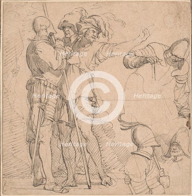 Capriccio Derived from Salvator Rosa's "Figurine", late 18th century. Creator: Unknown.