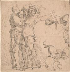 Capriccio Derived from Salvator Rosa's "Figurine", late 18th century. Creator: Unknown