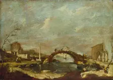 Capriccio Landscape, mid 18th century. Artist: Francesco Guardi