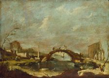 Capriccio Landscape, mid 18th century. Artist: Francesco Guardi