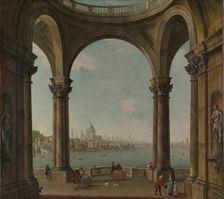 Capriccio with St. Paul's and Old London Bridge. Creator: Antonio Joli