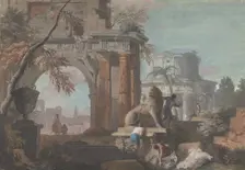 Capriccio with Roman Ruins, ca. 1700-1730. Creator: Marco Ricci